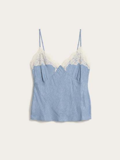 Top ALINA - JACQUARDFLEURS BRUME