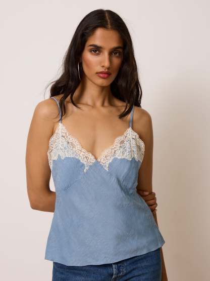 Top ALINA - JACQUARDFLEURS BRUME
