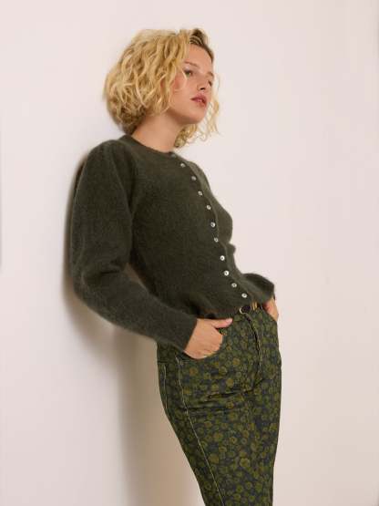 Cardigan AMBROISE - Uni Kaki