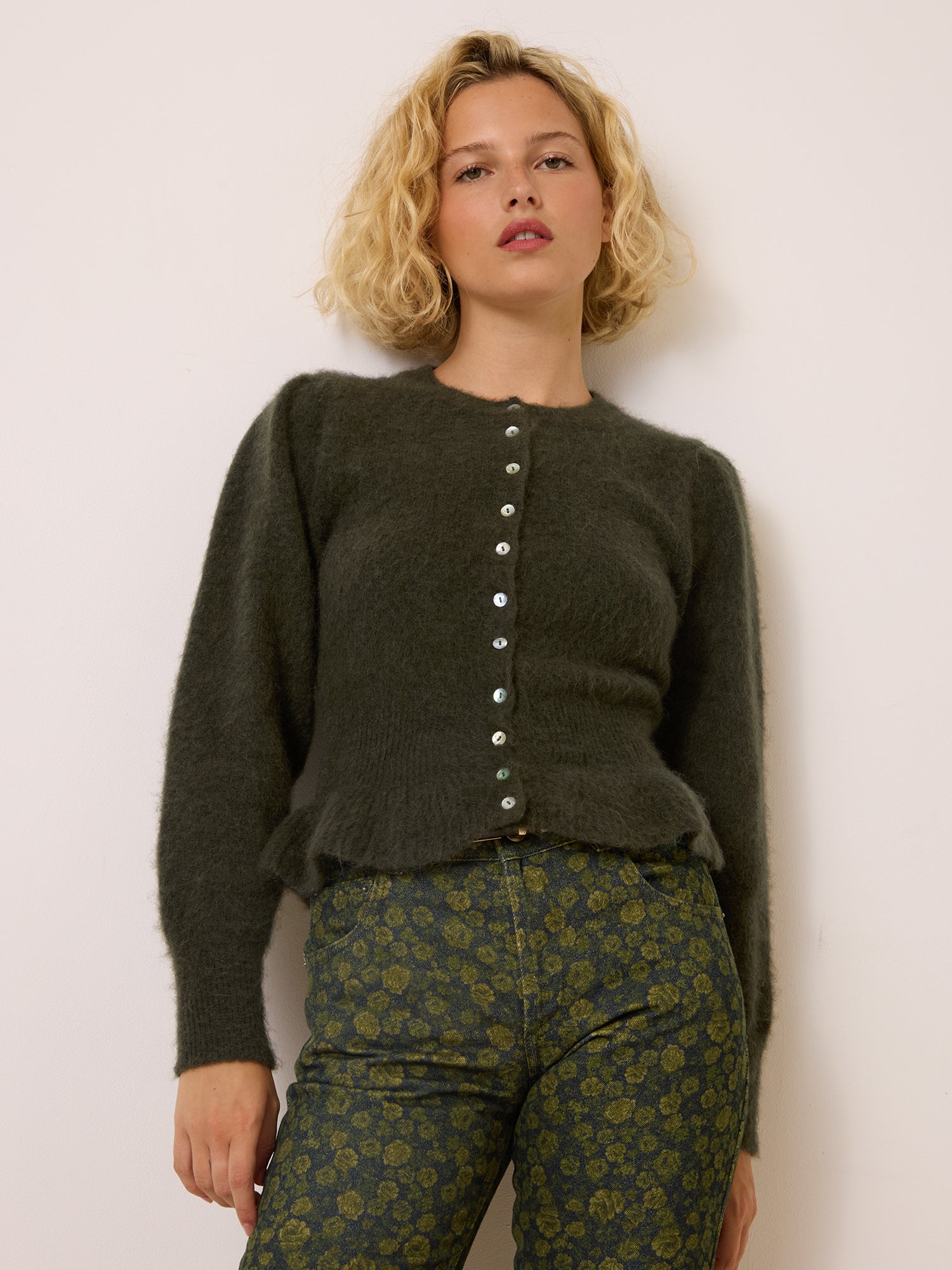 Cardigan AMBROISE - Uni Kaki