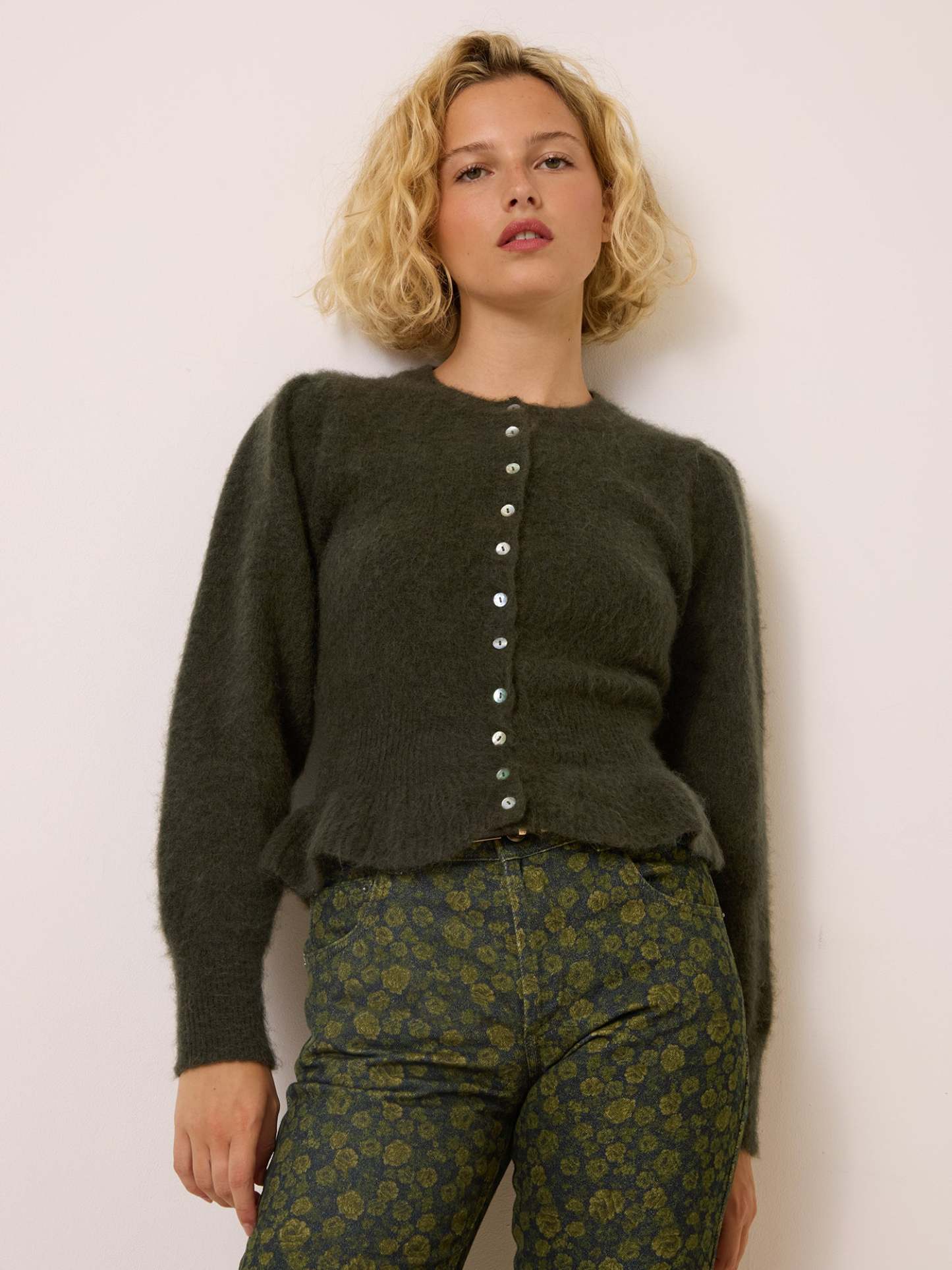 Cardigan AMBROISE - Uni Kaki
