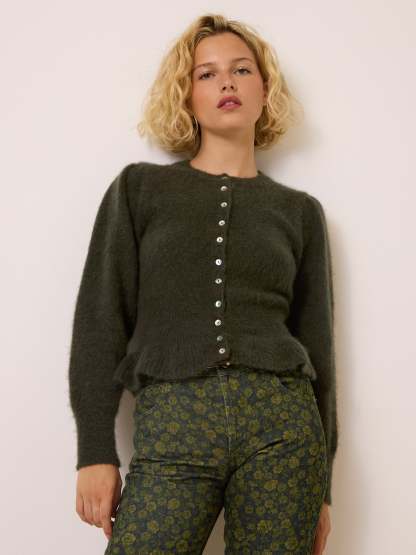 Cardigan AMBROISE - Uni Kaki