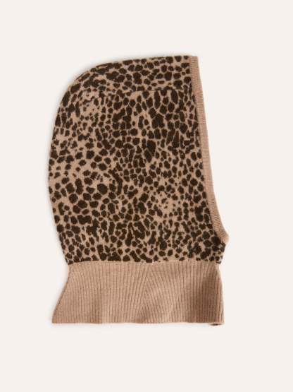 Cagoule AMINA - JACQUARD LEOPARD
