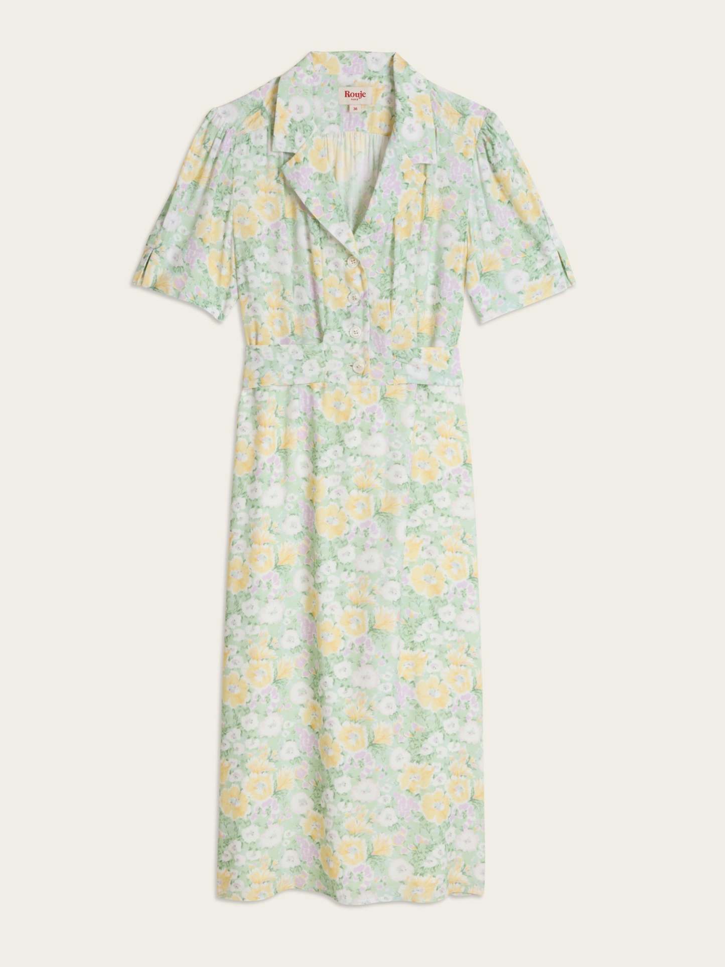 Robe ANAIS - JARDINPARISIEN JAUNE