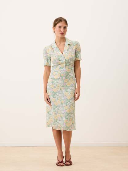Robe ANAIS - JARDINPARISIEN JAUNE