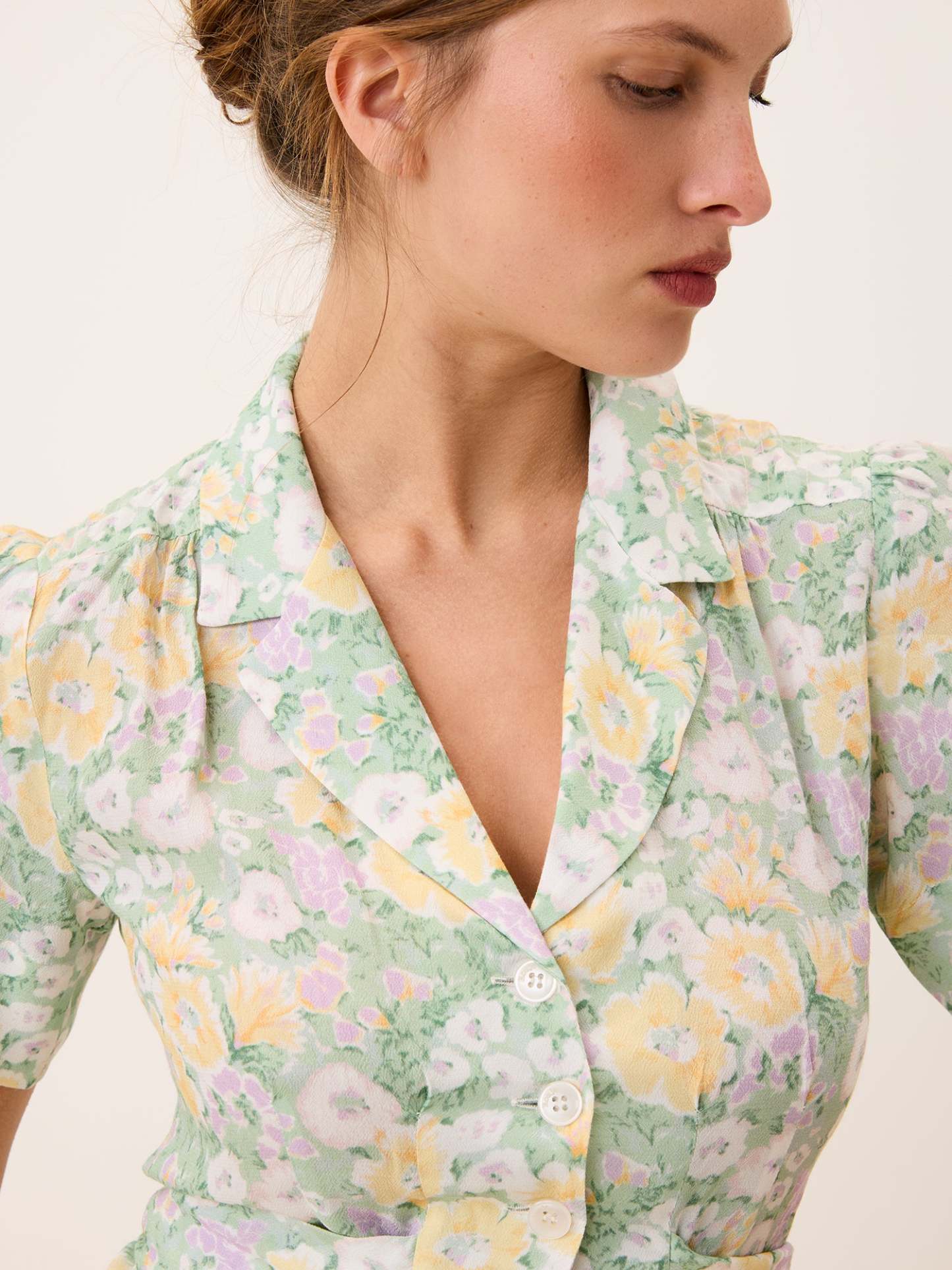 Robe ANAIS - JARDINPARISIEN JAUNE