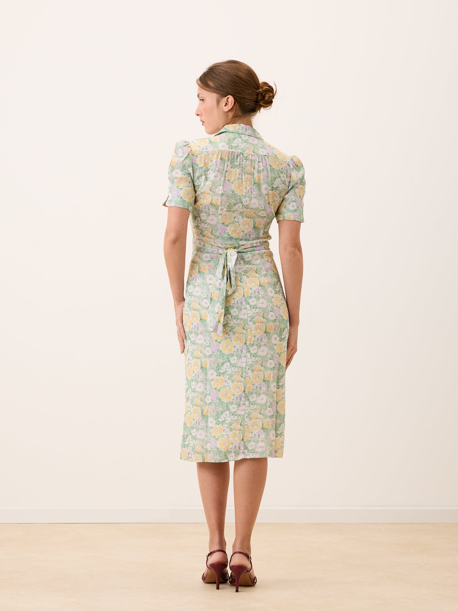 Robe ANAIS - JARDINPARISIEN JAUNE