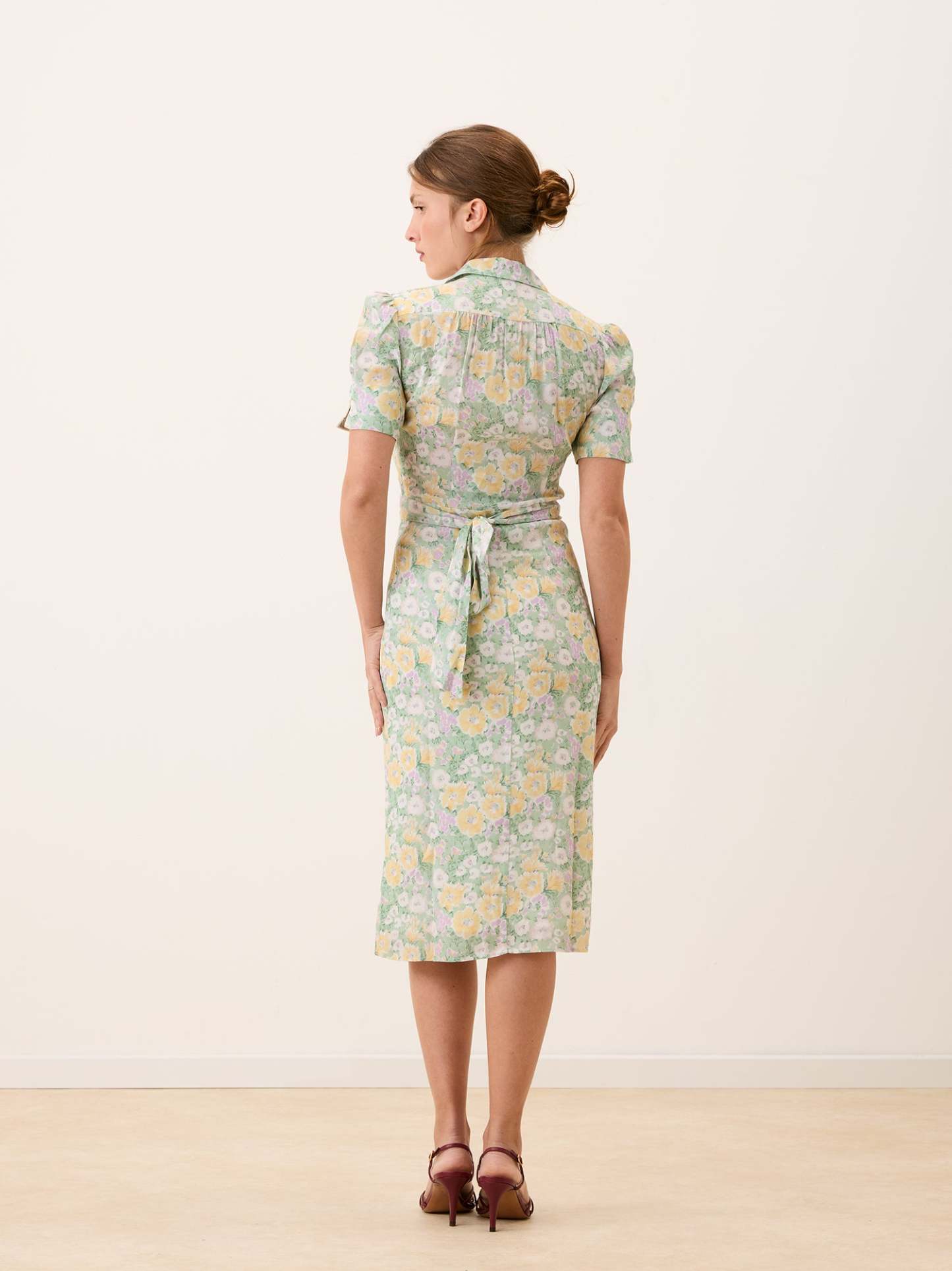 Robe ANAIS - JARDINPARISIEN JAUNE