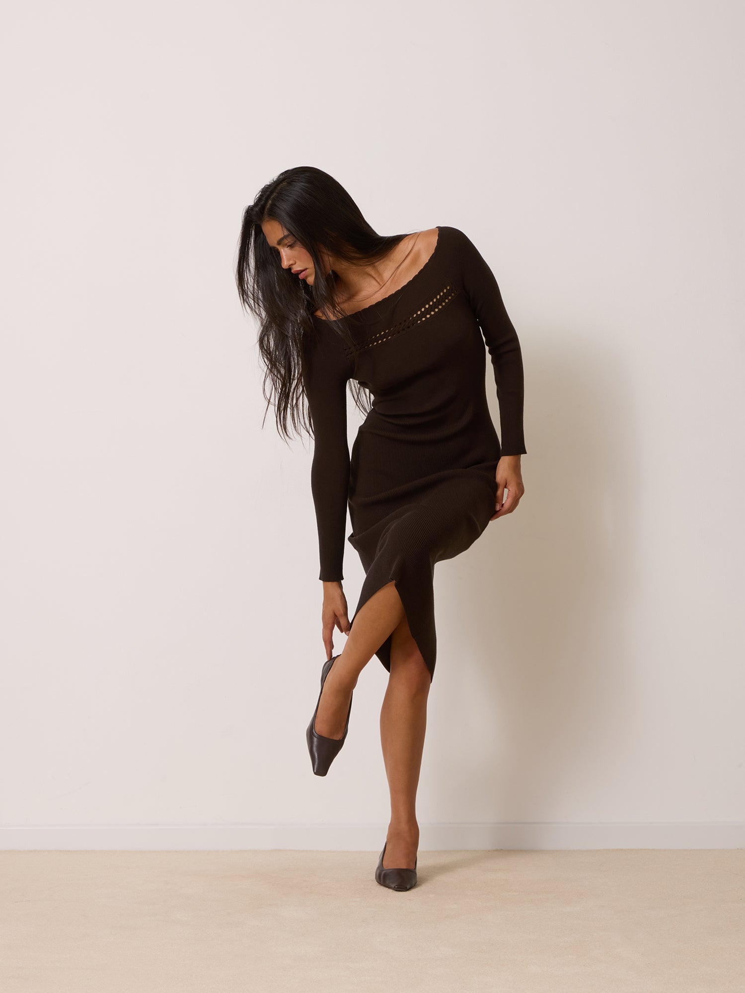 Robe ANDINA - Uni Chocolat