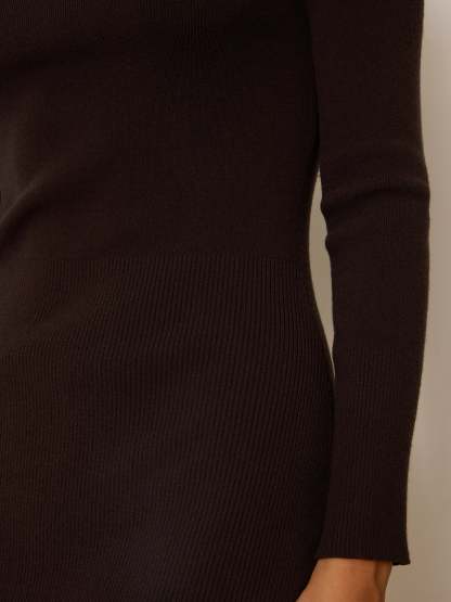 Robe ANDINA - Uni Chocolat