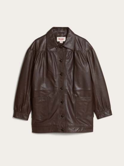 Veste ANETA - CUIR CACHOU