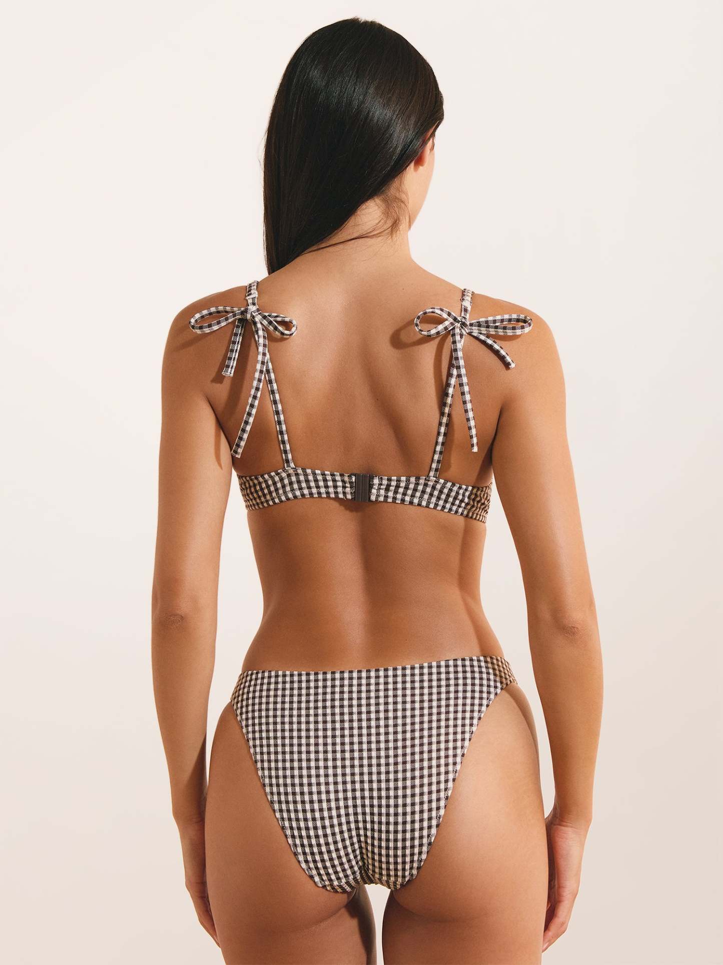 Haut de Maillot ANGELE - VICHY  NOIR