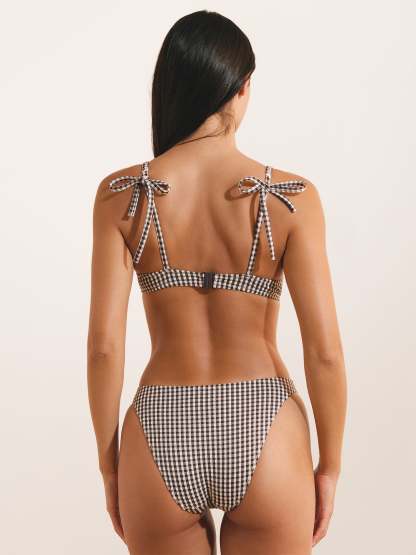 Haut de Maillot ANGELE - VICHY  NOIR