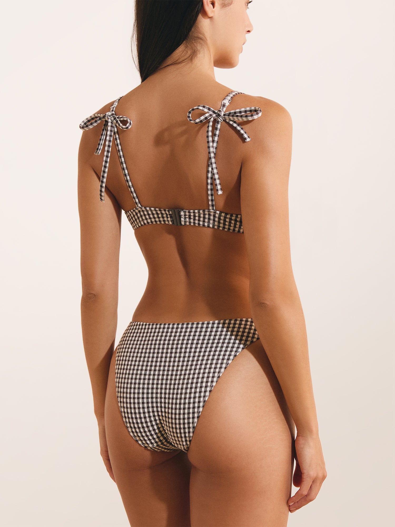 Bas de Maillot INDY - VICHY  NOIR