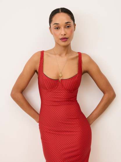 Robe ARIELLE - PLUMETIS  ROUGE
