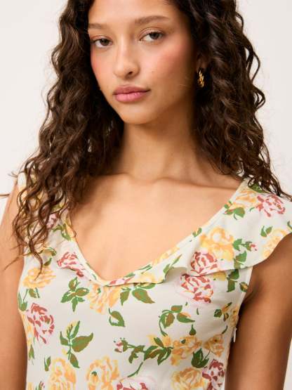 Robe ASMA - FLORE ÉCRU