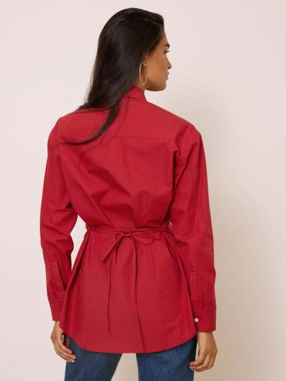Chemise AUREL - Uni Framboise