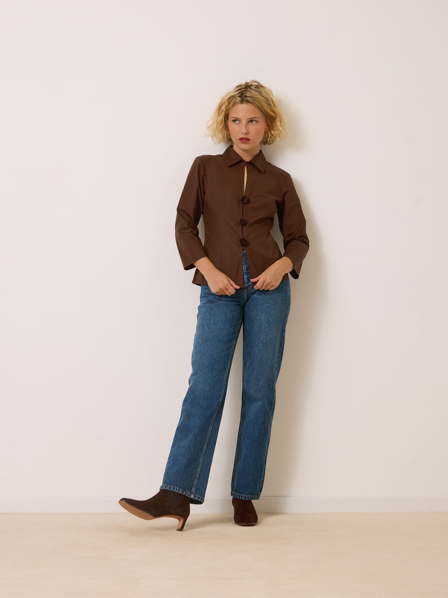 Chemise AVA - Uni Marron