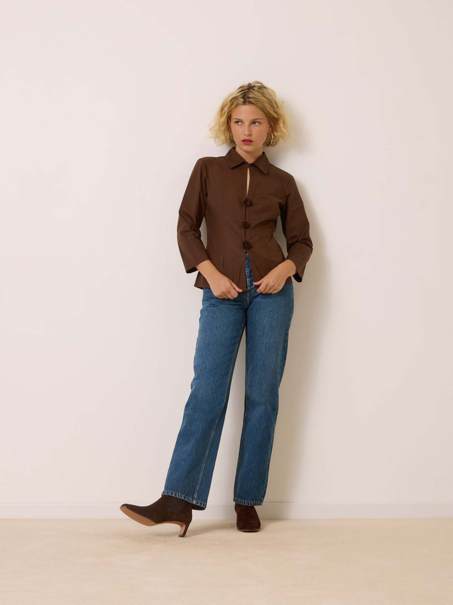 Chemise AVA - Uni Marron
