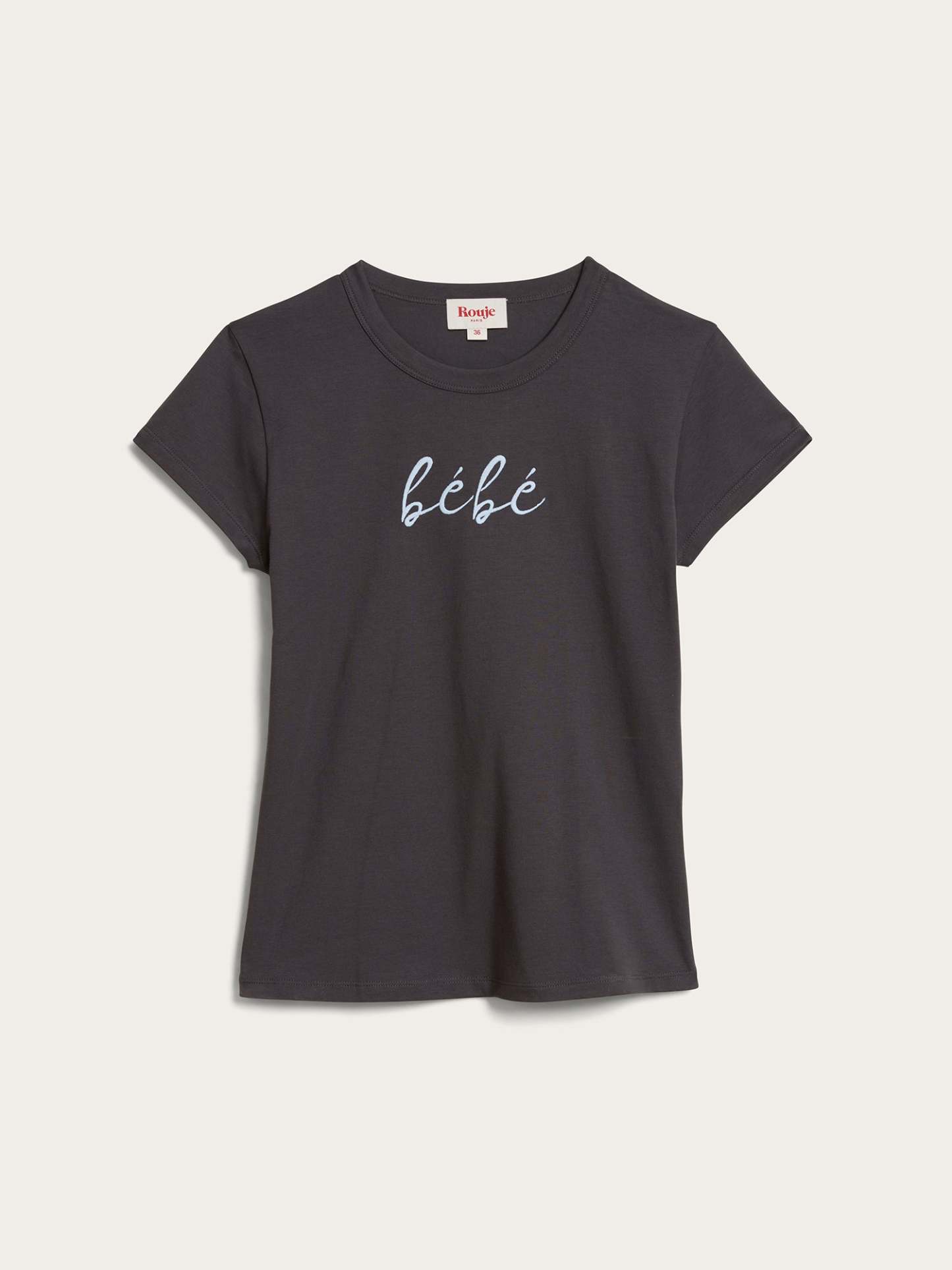 T-shirt BEBE - UNI CHARBON