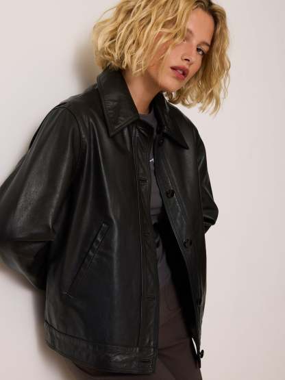 Veste STAN - CUIR CACHOU