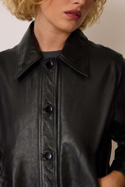 Veste STAN - CUIR CACHOU
