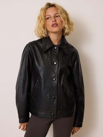 Veste STAN - CUIR CACHOU