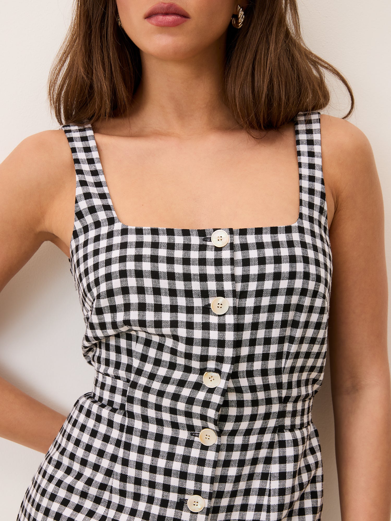Robe BENEDICTA - Vichy Noir
