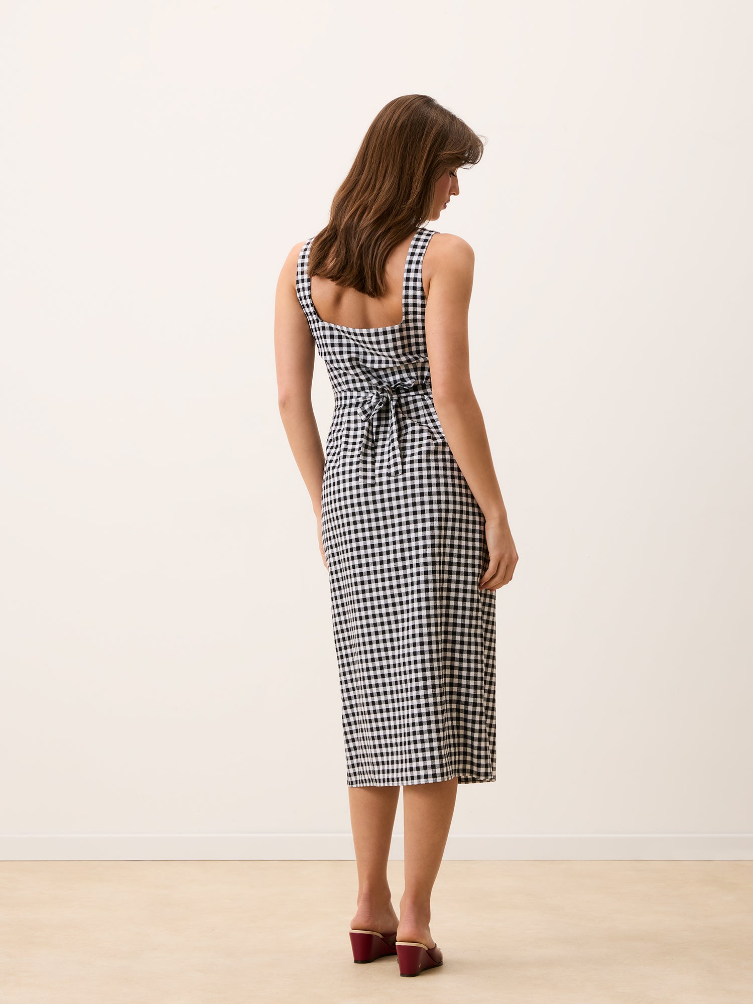 Robe BENEDICTA - Vichy Noir