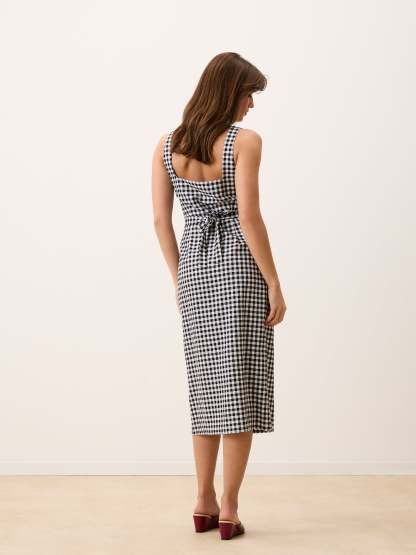 Robe BENEDICTA - Vichy Noir