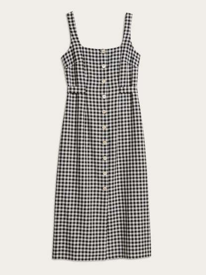 Robe BENEDICTA - Vichy Noir
