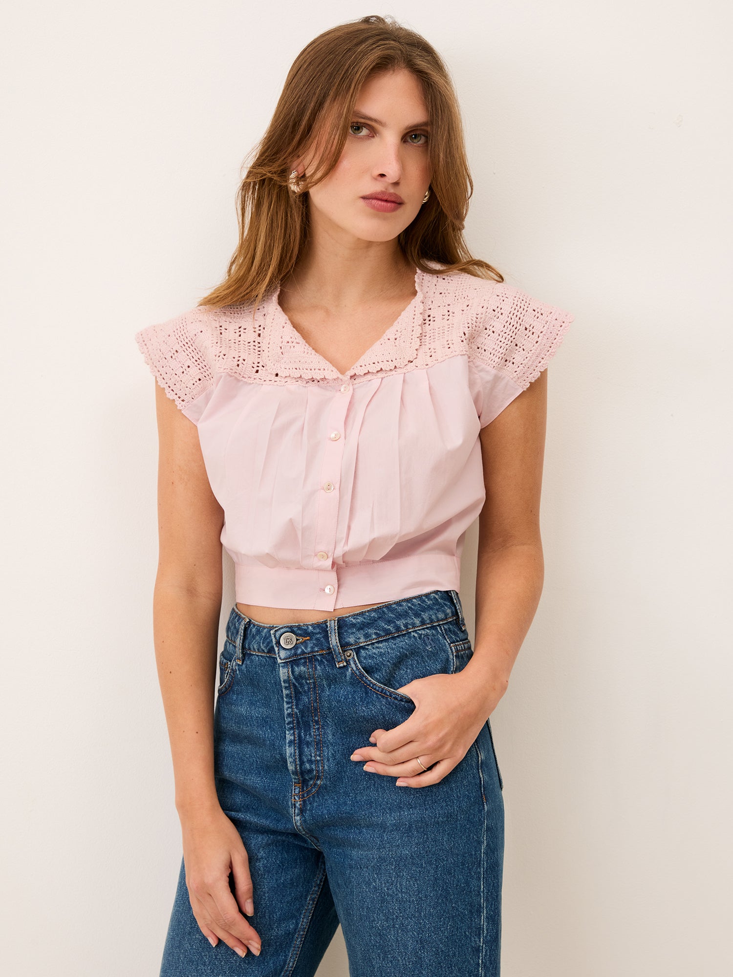Blouse BETTY - Uni Rose