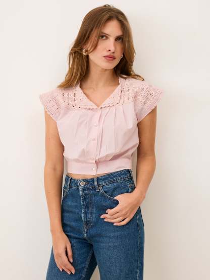 Blouse BETTY - Uni Rose