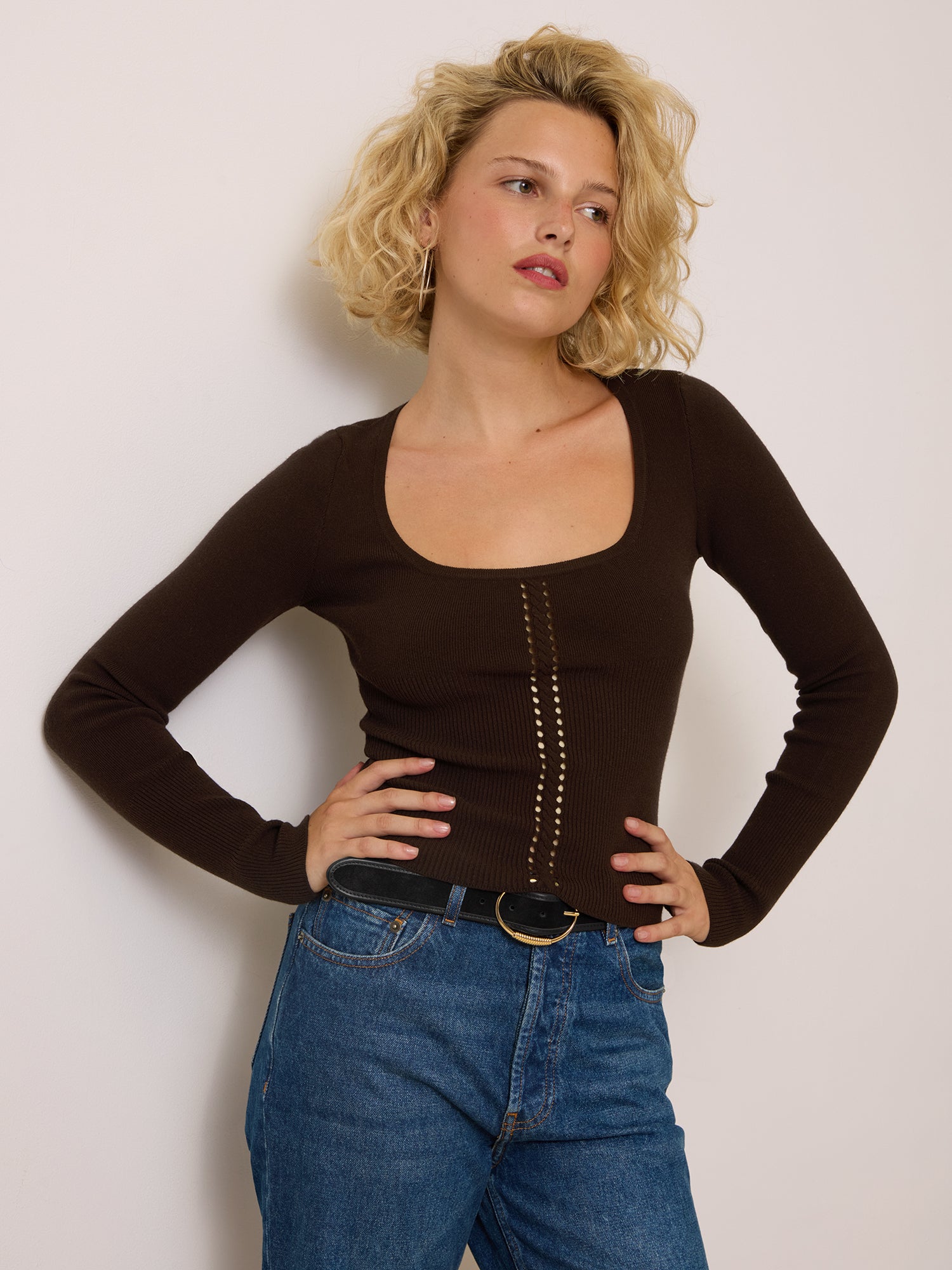 Ceinture TAMISE - SUEDE NOIR