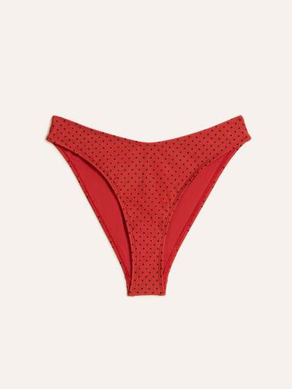 Bas de bikini CANDICE - PLUMETIS  ROUGE