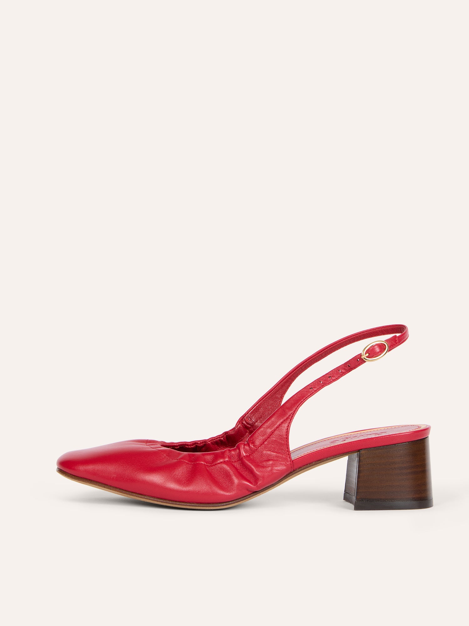 Slingbacks CATALANE - Cuir Rouge