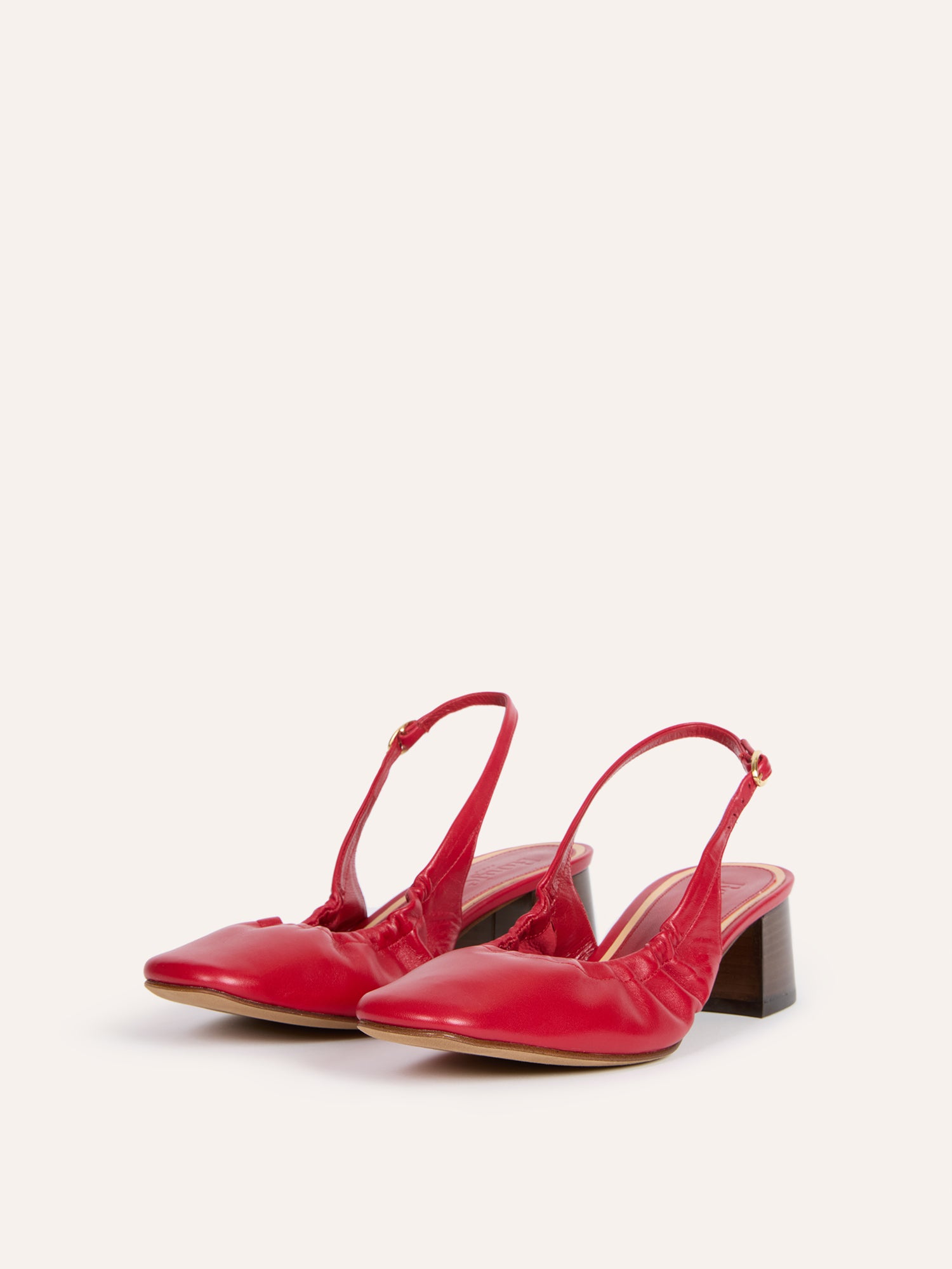 Slingbacks CATALANE - Cuir Rouge
