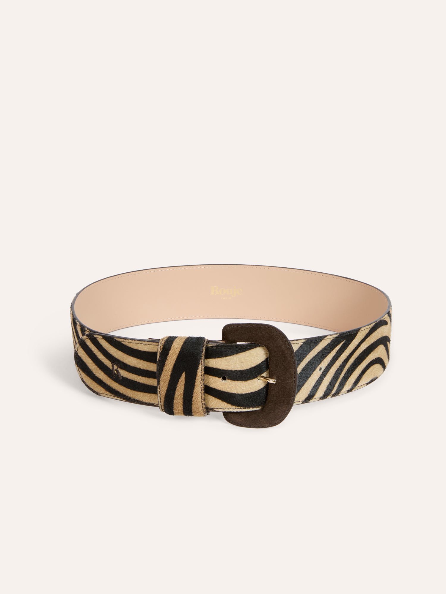 Ceinture ETREINTE - ZEBRE BEIGE