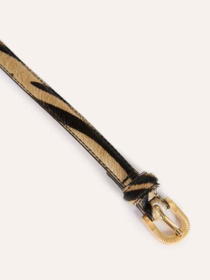 Ceinture SIGNATURE - ZEBRE BEIGE