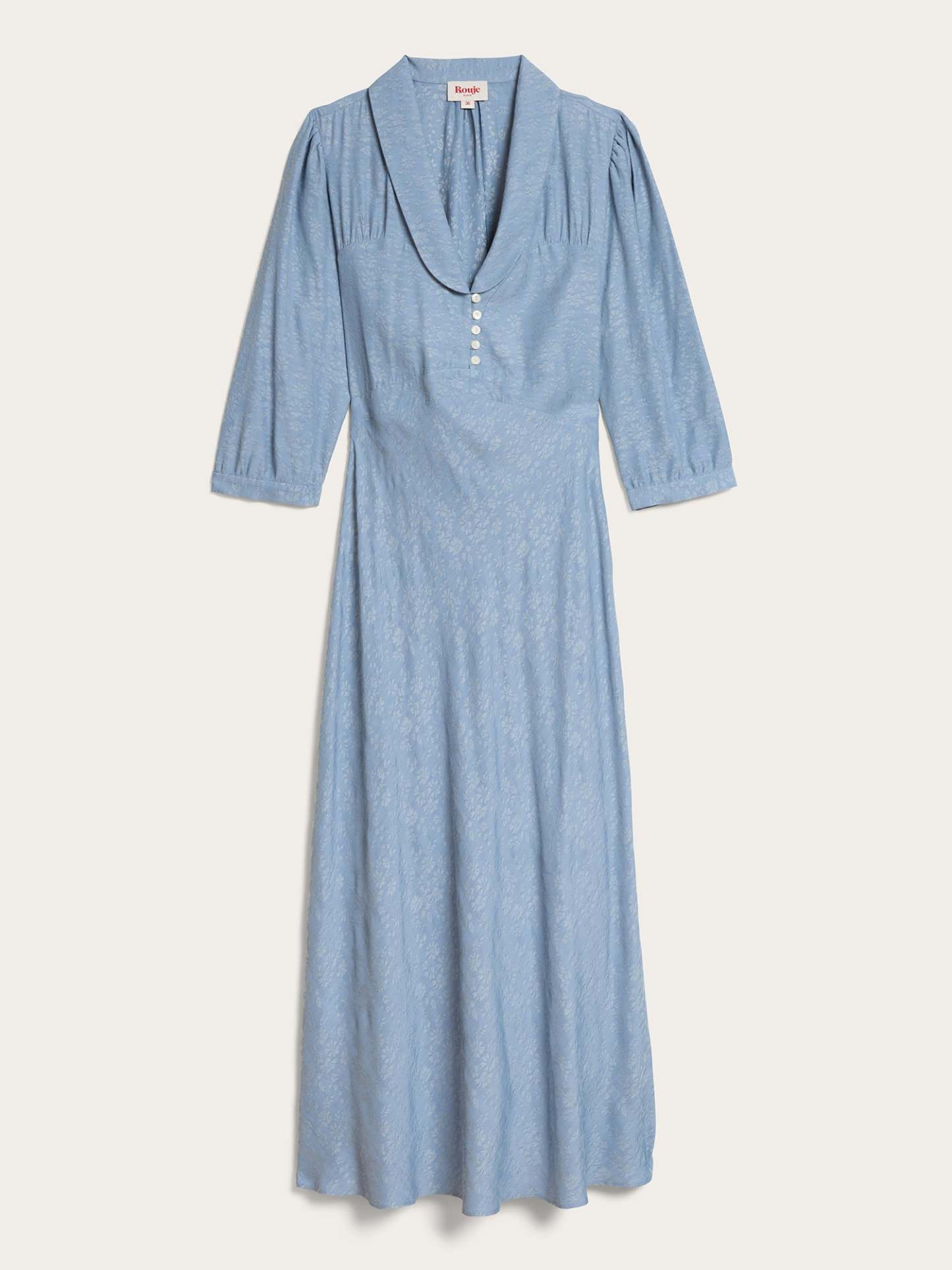 Robe CHARLOTTA - JACQUARDFLEURS BRUME