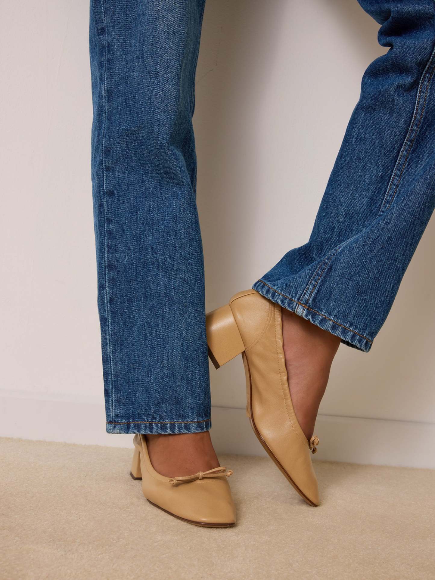Ballerines NICOISE - CUIR DESERT