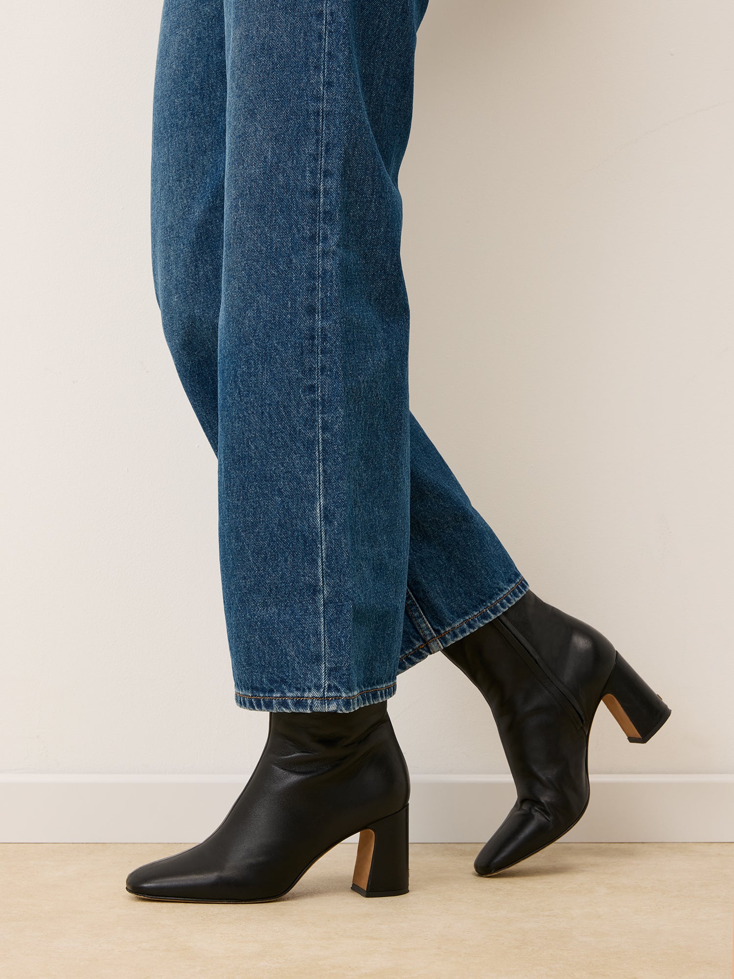 Bottines CLAUDIA - Cuir Noir