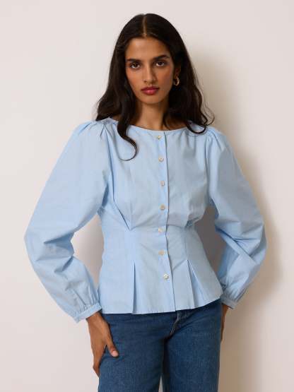 Chemise CLAUDINE - FACONNEE CIEL