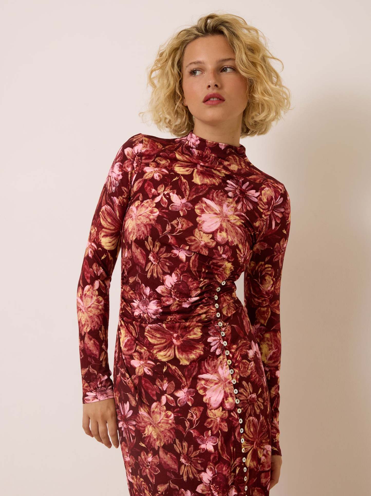 Robe CLOTHILDA - JARDINDORE BORDEAUX