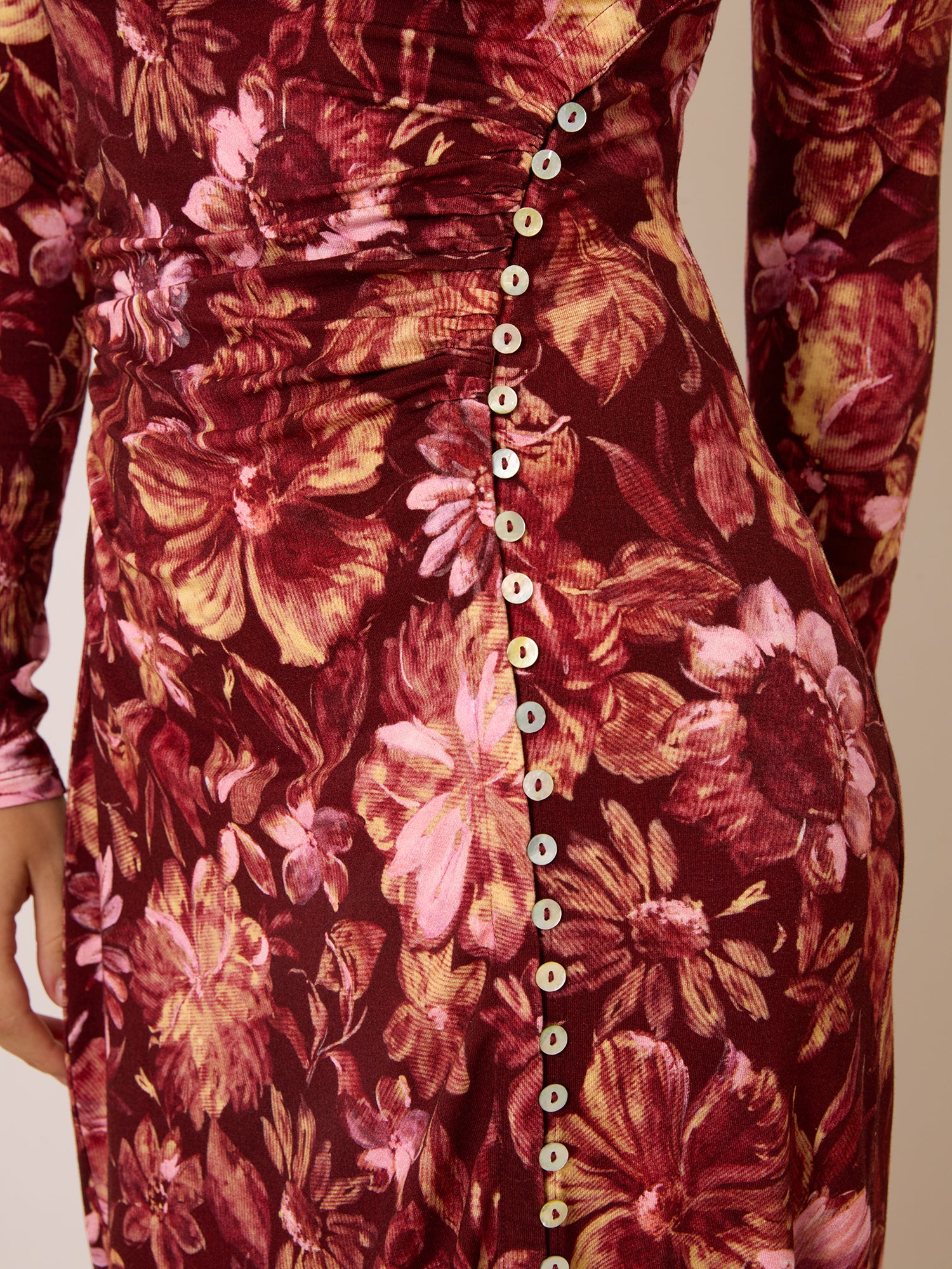 Robe CLOTHILDA - JARDINDORE BORDEAUX