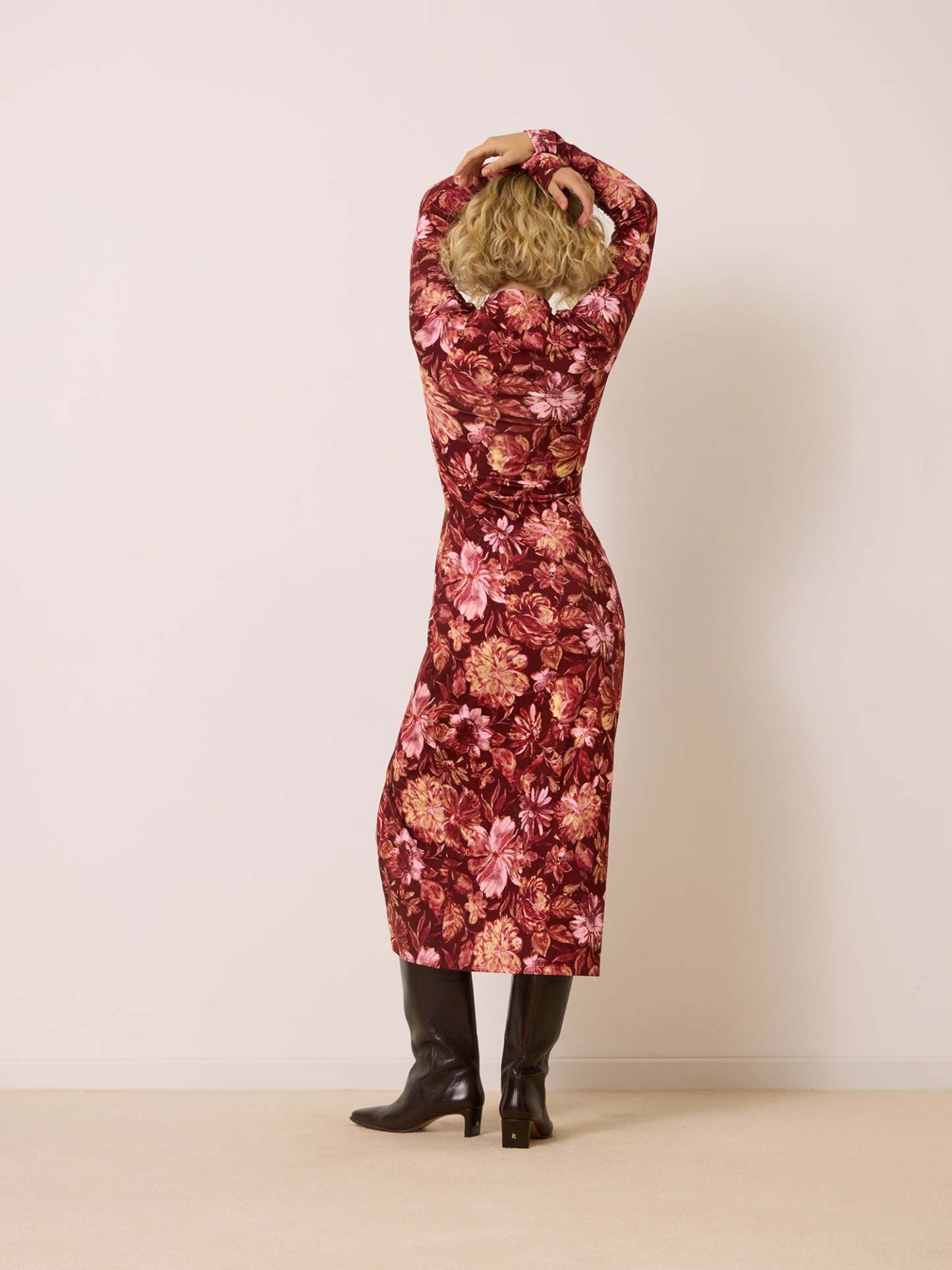 Robe CLOTHILDA - JARDINDORE BORDEAUX