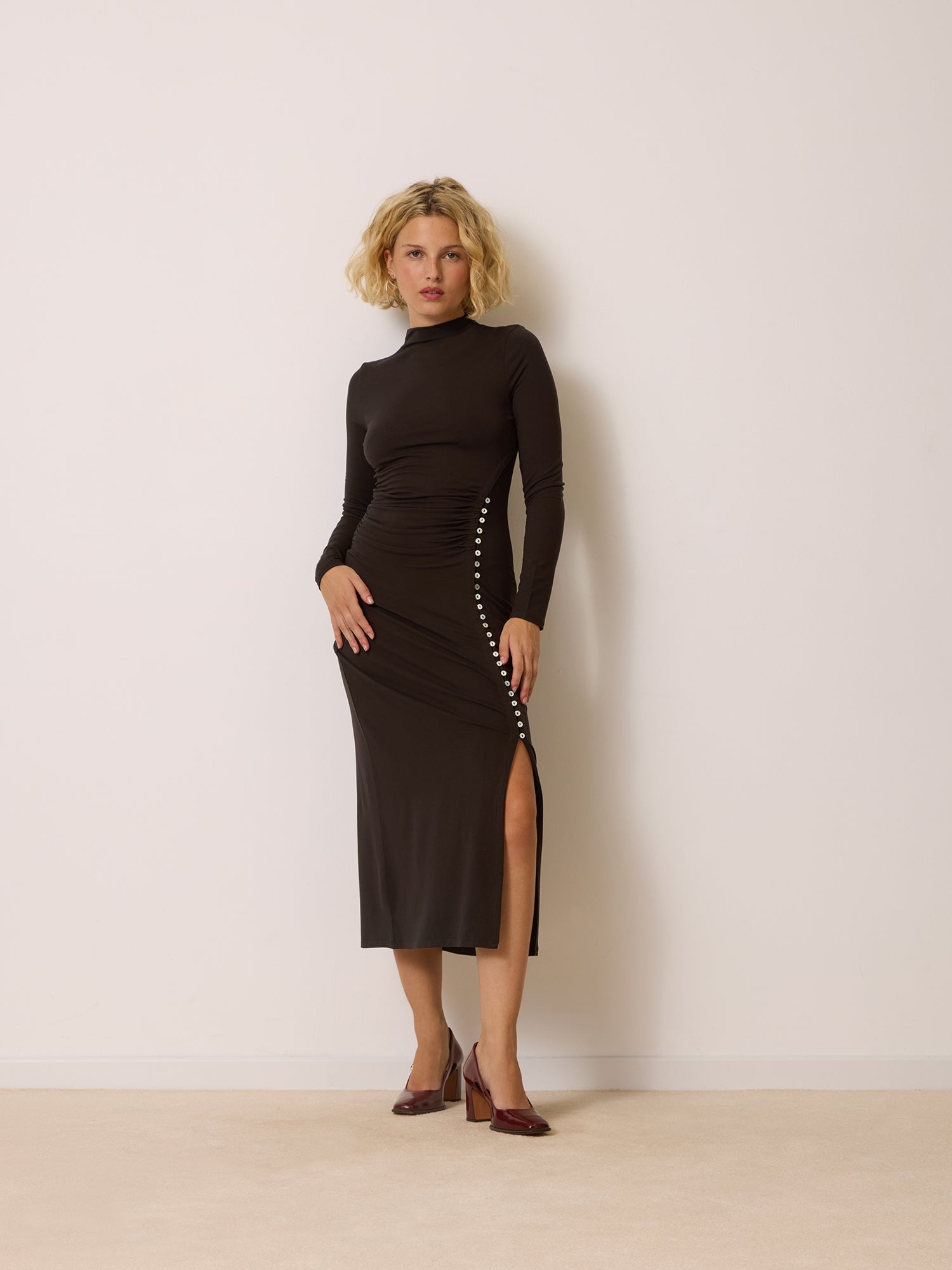 Robe CLOTHILDA - Uni Chocolat