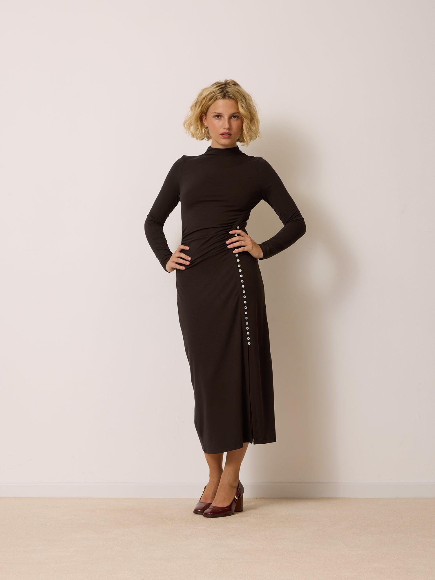 Robe CLOTHILDA - Uni Chocolat