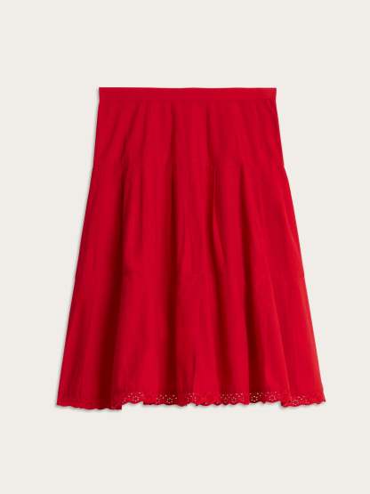 Jupe CORALINE - Uni Rouge