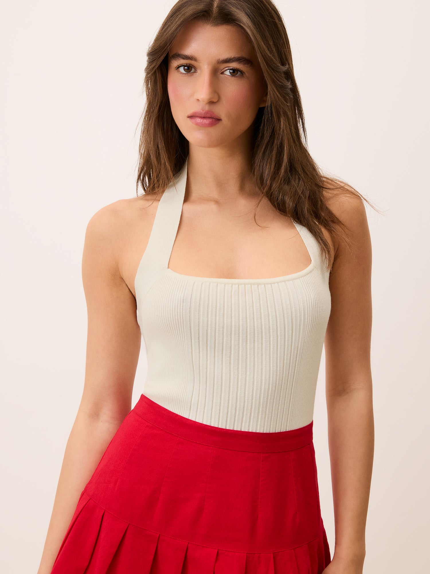 Top BABICHE - Uni Blanc